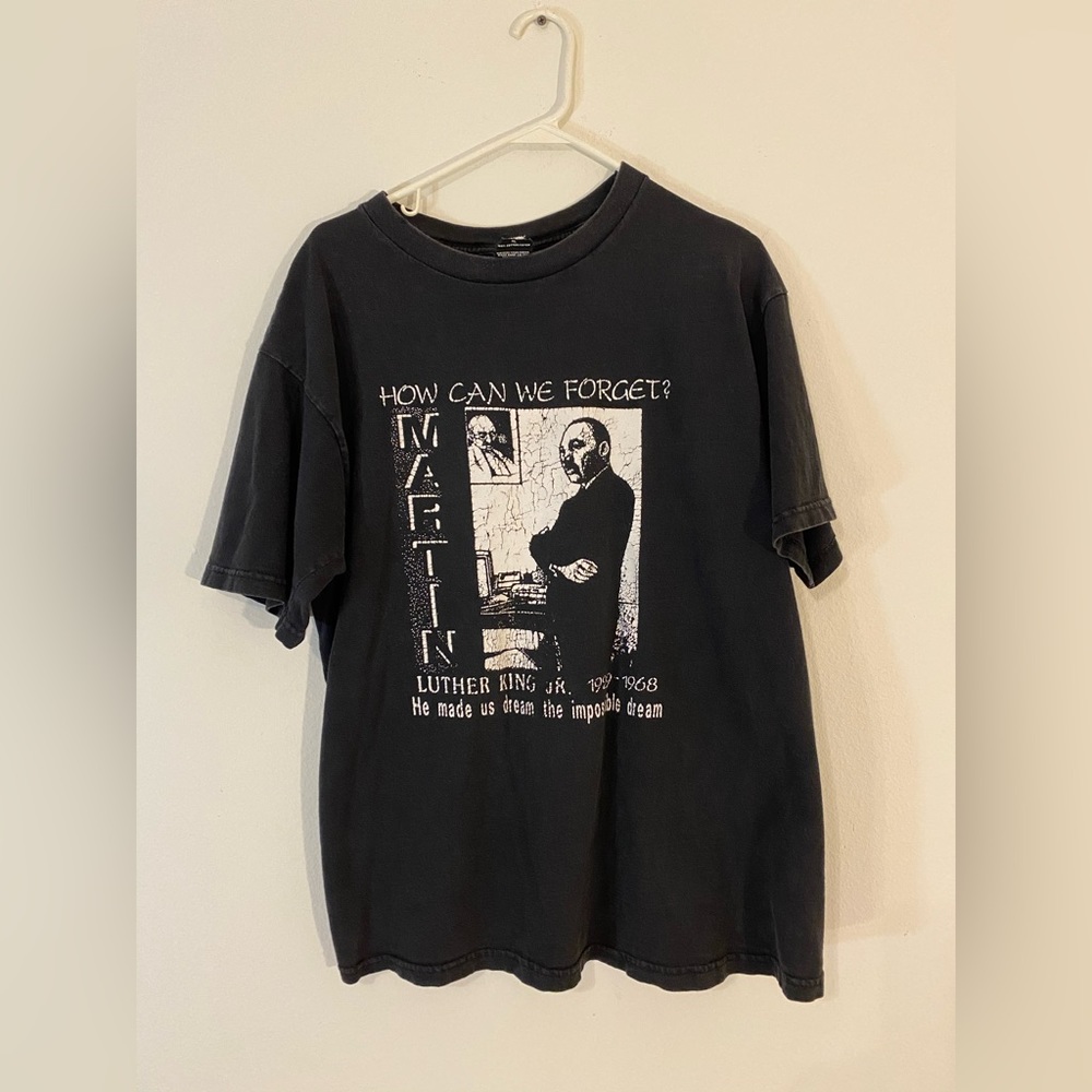 Vintage Martin Luther King Jr Memorial Rap Tee T-Shirt 1990s • USA Made Large